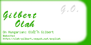 gilbert olah business card